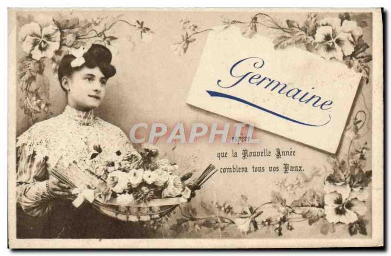 Old Postcard Germaine Surname