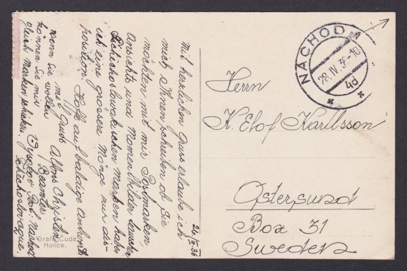 Postcard CZECHIA, Náchod, Náchod and surroundings