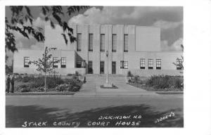 Dickinson North Dakota Stark Court House Real Photo Antique Postcard K35395