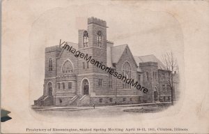 Presbytery of Bloomington Clinton Illinois Postcard PC258