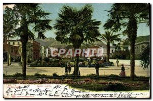 Old Postcard Menton Public Garden