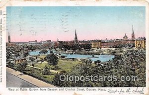Public Garden Boston, Mass, USA 1906 