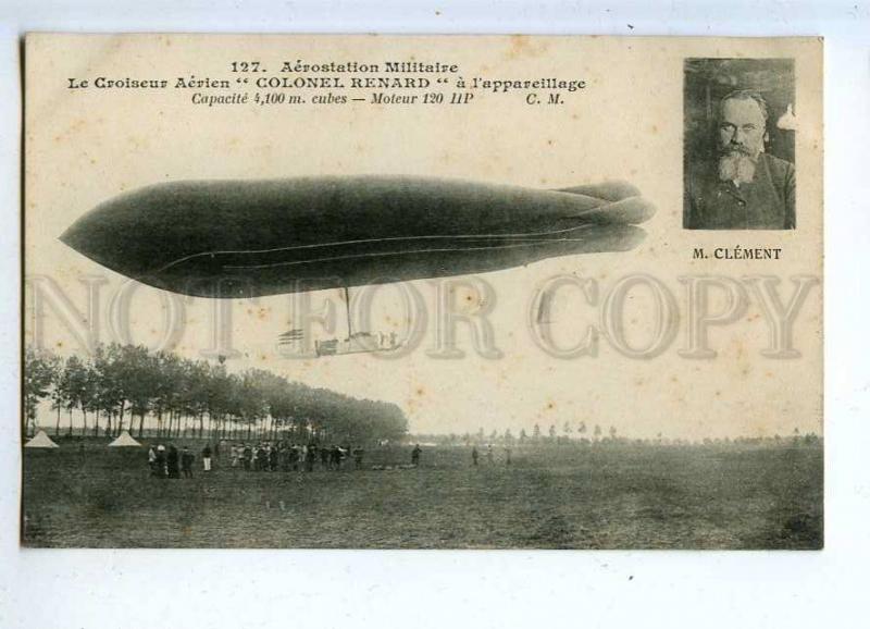 205538 FRANCE AVIATION airship dirigible Colonel Renard CM#127