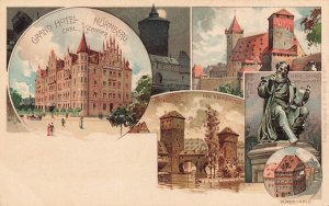 153687-Germany, Nurnberg, Grand Hotel, Durer-Haus, Henkersteg, Litho, E Nister