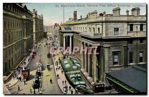 Old Postcard London St Martin the Great General Post Office Buildings