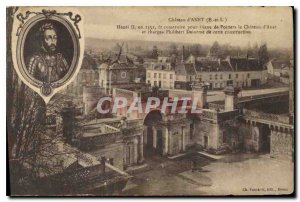 Old Postcard Chateau d'Anet E and L Henry II in 1552 was built for Diane de P...