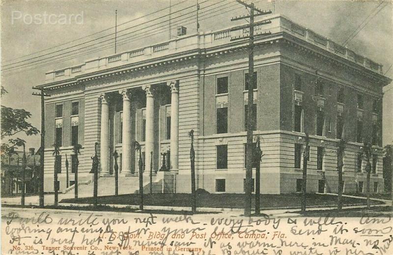 FL, Tampa, Florida, Government Building & Post Office, Tanner No. 326