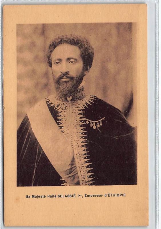 ETHIOPIE : sa majesté hailé selassié 1er empereur d'ethiopie - tres bon etat