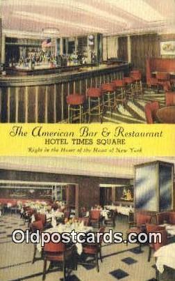 American Bar & Restaurant, New York City, NYC USA Unused light wear close to ...