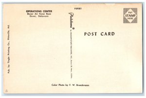 c1960 Operations Center Dover Air Force Base Exterior Dover Delaware DE Postcard