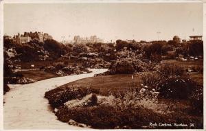 SOUTHSEA HAMPSHIRE UK ROCK GARDENS POSTCARD c1937