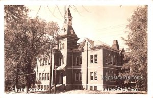 Grade School - Brunswick, Missouri MO Postcard