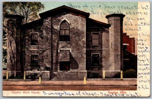 Dayton Ohio 1908 Postcard Dayton Work House