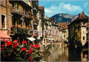 Post Modern Map Annecy The Venice of Savoie The old quarters of the Thiou canal