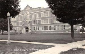 Newberry Michigan High School Real Photo Antique Postcard K101043