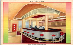 1944 Whitey's Cafe East Grand Forks Minnesota Postcard