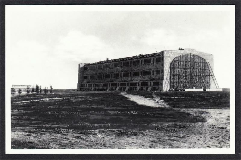 Airship Hangar Naval Air Station Lakehurst NJ Real Photo Repro Postcard #2