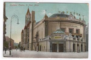 Orpheum Theater Theatre St Paul Minnesota 1908 postcard