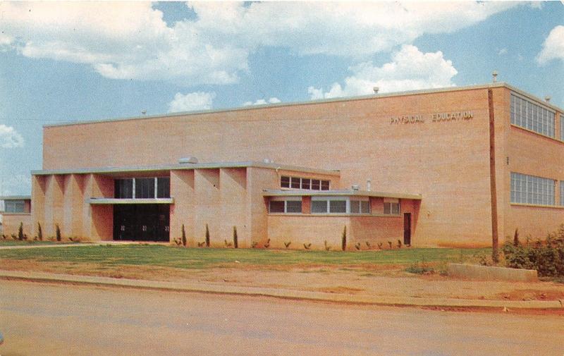 Altus Oklahoma~High School Physical Education Building~Info on Back~Built 1956