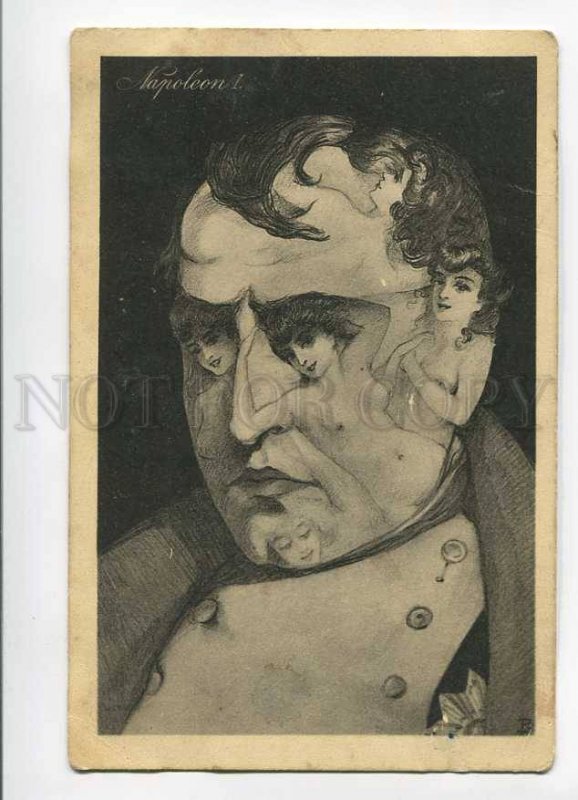 279633 Nude METAMORPHIC Caricature NAPOLEON I Vintage PC