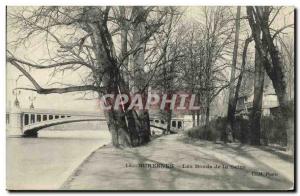 Old Postcard Suresnes The Banks of the Seine