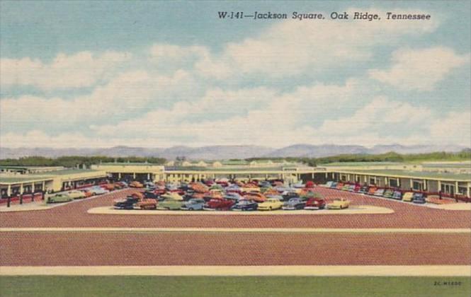 Tennessee Oak Ridge Jackson Square 1955 Curteich