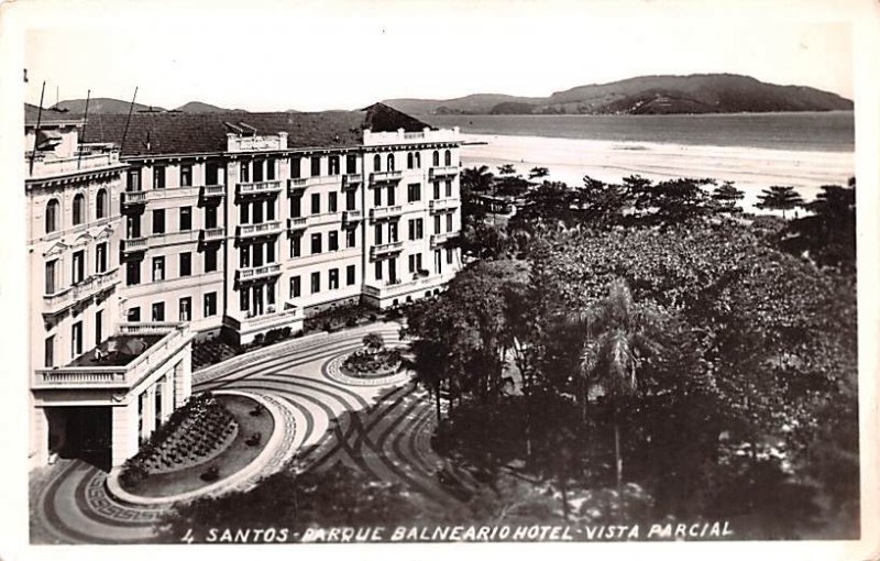 Parque Balneario Hotel, Vista Parcial Santos Brazil, Brasil Unused 