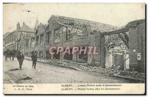 Old Postcard Albert L & # 39usine Rochet after the bombing Army