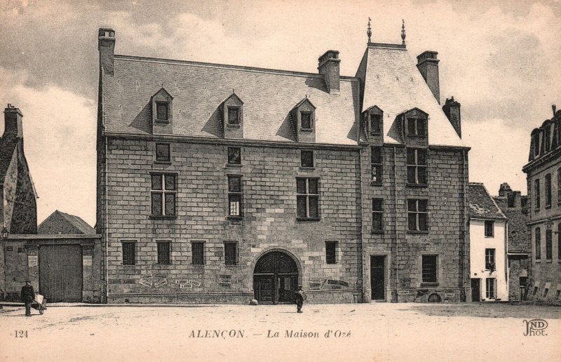 Vintage Postcard La Maison D'Oze Historical Landmark in Alençon France