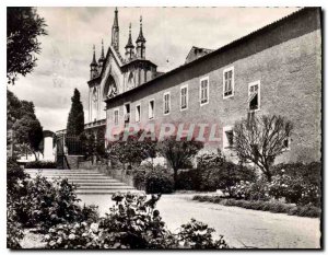 Old Postcard The French Riviera Nice Gardens and the Monastery of Cimiez