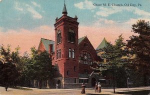 Postcard Grace ME Church Oil City PA