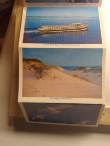 Postcard Folder Fishing Boats at Town Pier, Cape Cod, Provincetown, MA