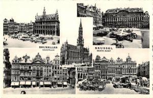 B107275 Belgium Bruxelles Grand Place, Groote Markt Market Place real photo uk