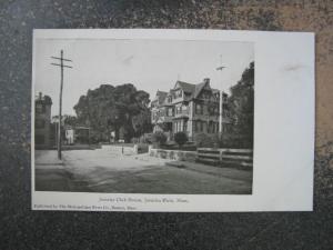 JAMAICA PLAIN MA CLUB HOUSE c1905 Postcard
