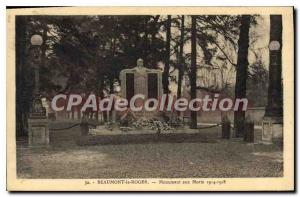 Postcard Old Beaumont Roger Monument Aux Morts