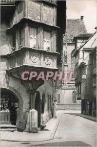 Old Postcard Colmar Merciere Street with house Pfister