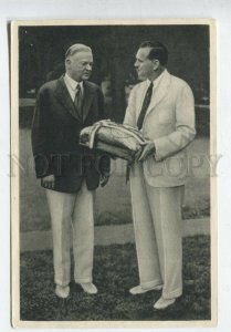 428086 SPORT Olympiade 1932 US president Herbert Hoovert Tobacco ADVERTISING