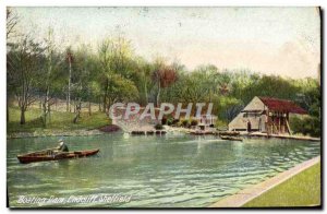 Old Postcard Boating Dam Endcliff Sheffield