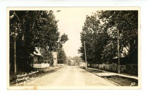 Canada - NB, Douglastown. Road Above Bridge ca 1920's   RPPC