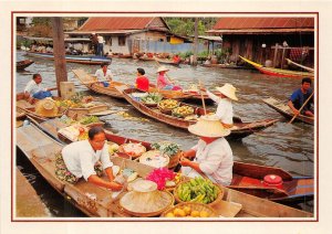 Lot 3 thailand floating market wat sai near bangkok boat folklore types