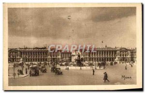 Old Postcard Paris Place de la Concorde