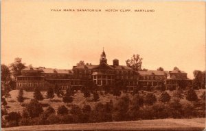Sanatorium Villa Maria Notch Cliff Maryland MD postcard