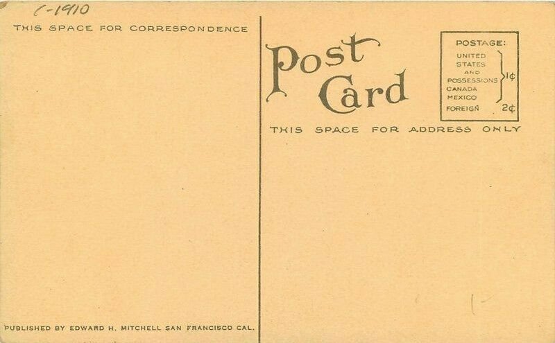 California Redlands Rustic Bridge Prospect Park Edward Mitchell Postcard 22-1857