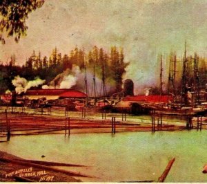 Fort Blakeley Lumber Bainbridge Island WA Washington UNP 1904 UDB Postcard