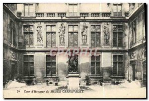 Old Postcard Paris Court of Honor of the Musee Carnavalet