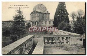 Old Postcard Astronomy Meudon L & # 39Observatoire and terrace