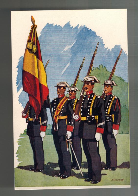 Mint Spain Civil War Postcard set 9 Saviors of the Nation Fascist Army