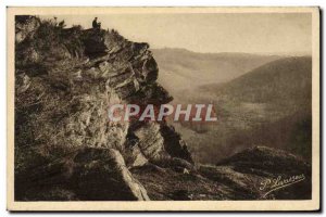 Old Postcard La Suisse Normande Les Roches D & # 39Oetre and the valley of th...