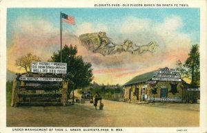 Glorieta Pass, old Pigeon Ranch on Santa Fe Trail Vintage Postcard