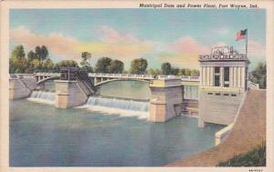 Indiana Fort Wayne Municipal Dam and Power Plant Curteich